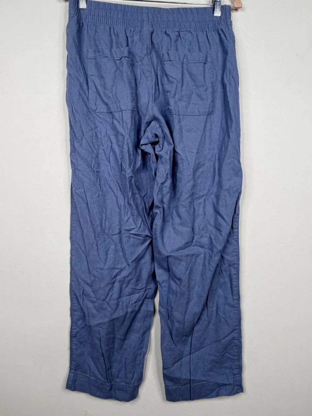 2/$30 Old Navy Linen-Blend Straight Ankle Pants Mid Rise Mount Shasta #A3885